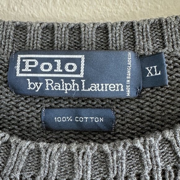 Vintage Polo Ralph Lauren Men’s 100% Cotton Sweater, X-Large - Picture 5 of 8